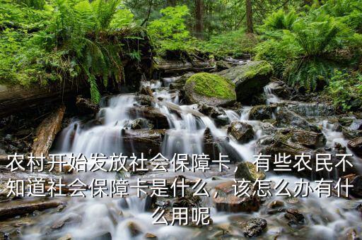 農村開始發(fā)放社會保障卡，有些農民不知道社會保障卡是什么，該怎么辦有什么用呢