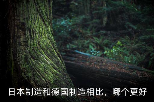 日本制造和德國制造相比，哪個更好