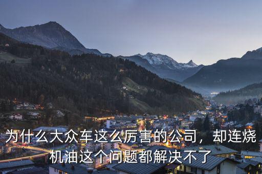 為什么大眾車這么厲害的公司，卻連燒機(jī)油這個(gè)問(wèn)題都解決不了