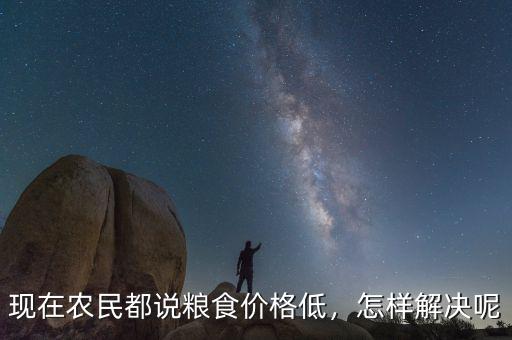 現(xiàn)在農(nóng)民都說糧食價格低，怎樣解決呢