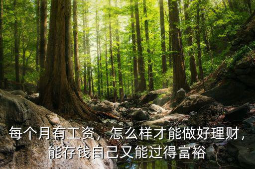 每個月有工資，怎么樣才能做好理財，能存錢自己又能過得富裕