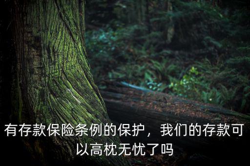 有存款保險(xiǎn)條例的保護(hù)，我們的存款可以高枕無憂了嗎