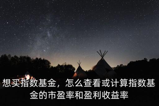 想買指數(shù)基金，怎么查看或計(jì)算指數(shù)基金的市盈率和盈利收益率