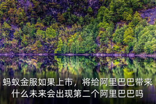 螞蟻金服如果上市，將給阿里巴巴帶來什么未來會出現(xiàn)第二個阿里巴巴嗎