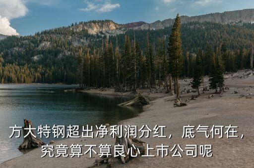 方大特鋼超出凈利潤分紅，底氣何在，究竟算不算良心上市公司呢
