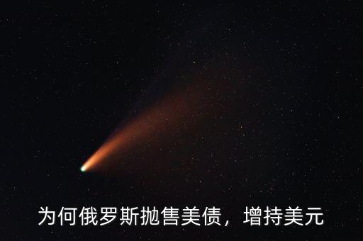 為何俄羅斯拋售美債，增持美元