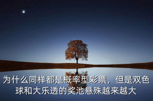 為什么同樣都是概率型彩票，但是雙色球和大樂透的獎池懸殊越來越大