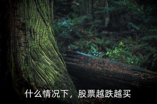 什么情況下，股票越跌越買