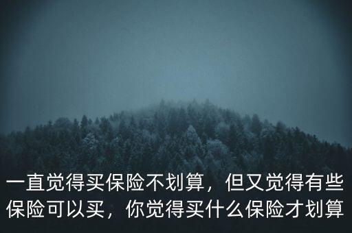 沒(méi)保障買(mǎi)什么保險(xiǎn)最劃算,一直覺(jué)得買(mǎi)保險(xiǎn)不劃算