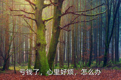 虧錢了，心里好煩，怎么辦