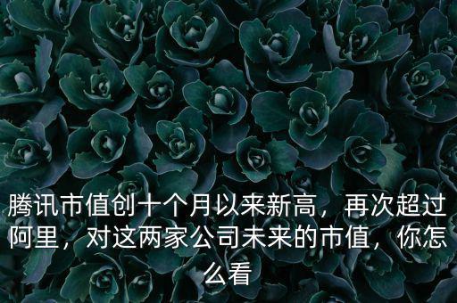 騰訊市值創(chuàng)十個(gè)月以來新高，再次超過阿里，對(duì)這兩家公司未來的市值，你怎么看