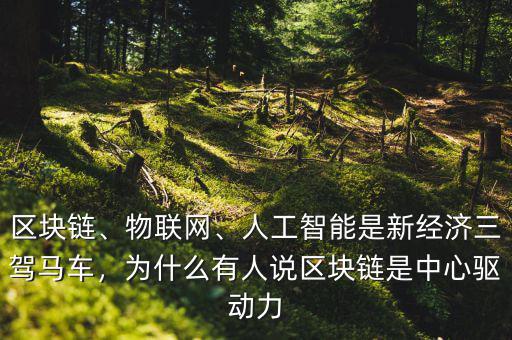 區(qū)塊鏈、物聯(lián)網(wǎng)、人工智能是新經(jīng)濟三駕馬車，為什么有人說區(qū)塊鏈是中心驅(qū)動力