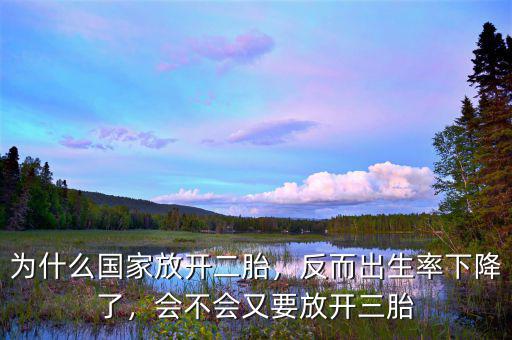為什么國(guó)家放開(kāi)二胎，反而出生率下降了，會(huì)不會(huì)又要放開(kāi)三胎