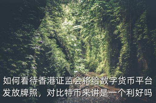 如何看待香港證監(jiān)會將給數(shù)字貨幣平臺發(fā)放牌照，對比特幣來講是一個利好嗎