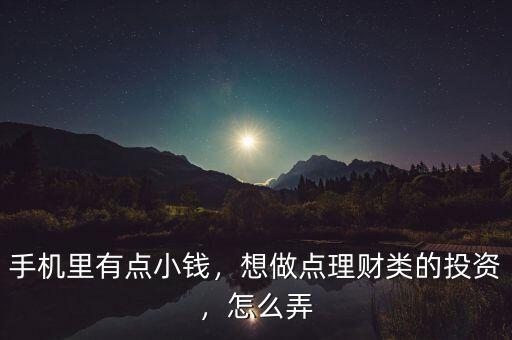 手機(jī)里有點(diǎn)小錢，想做點(diǎn)理財(cái)類的投資，怎么弄