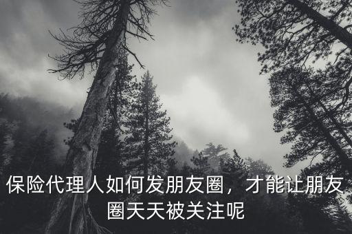 保險代理人如何發(fā)朋友圈，才能讓朋友圈天天被關(guān)注呢