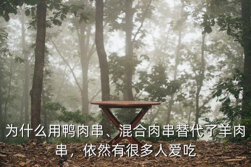 為什么用鴨肉串、混合肉串替代了羊肉串，依然有很多人愛吃
