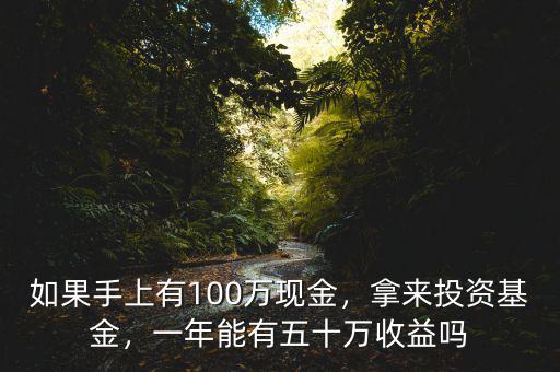 如果手上有100萬現(xiàn)金，拿來投資基金，一年能有五十萬收益嗎