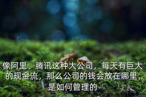 像阿里、騰訊這種大公司，每天有巨大的現(xiàn)金流，那么公司的錢會(huì)放在哪里，是如何管理的