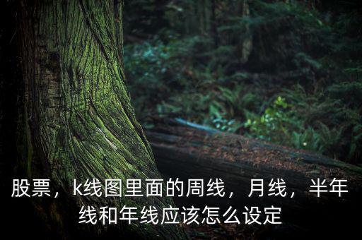 股票，k線圖里面的周線，月線，半年線和年線應該怎么設定