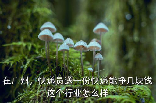 在廣州，快遞員送一份快遞能掙幾塊錢(qián)這個(gè)行業(yè)怎么樣