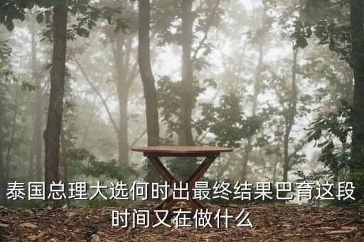 泰國(guó)總理大選何時(shí)出最終結(jié)果巴育這段時(shí)間又在做什么