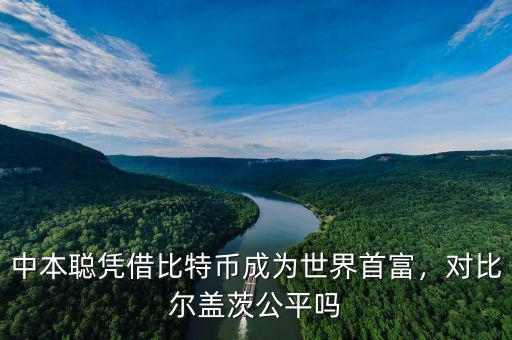 中本聰憑借比特幣成為世界首富，對(duì)比爾蓋茨公平嗎