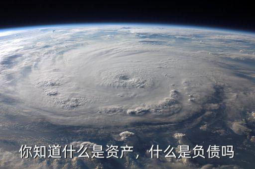 你知道什么是資產，什么是負債嗎
