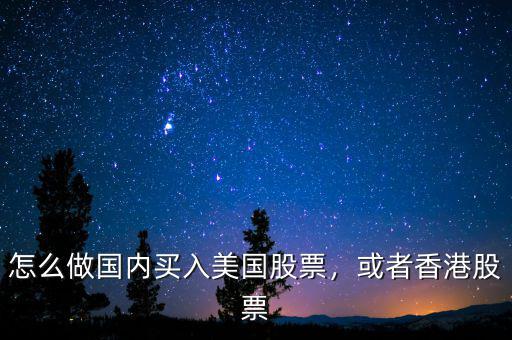 怎么做國(guó)內(nèi)買入美國(guó)股票，或者香港股票