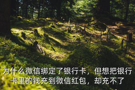 為什么微信綁定了銀行卡，但想把銀行卡里的錢充到微信紅包，卻充不了