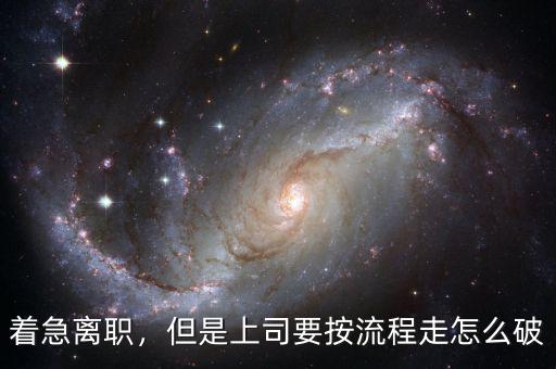 投奔怎么破,但是上司要按流程走。怎么破
