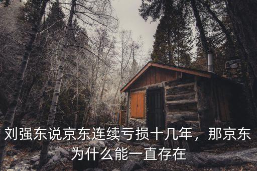 劉強東說京東連續(xù)虧損十幾年，那京東為什么能一直存在