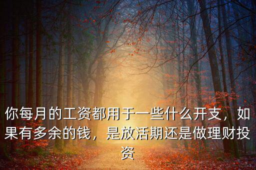你每月的工資都用于一些什么開支，如果有多余的錢，是放活期還是做理財(cái)投資