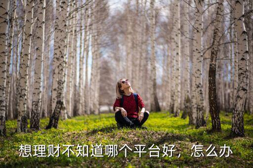 想理財(cái)不知道哪個(gè)平臺(tái)好，怎么辦