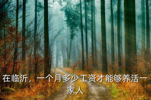 在臨沂，一個(gè)月多少工資才能夠養(yǎng)活一家人