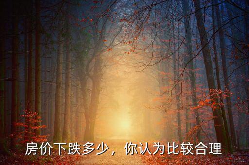 房?jī)r(jià)下跌多少，你認(rèn)為比較合理