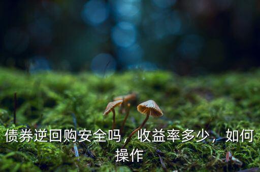 債券逆回購(gòu)安全嗎，收益率多少，如何操作