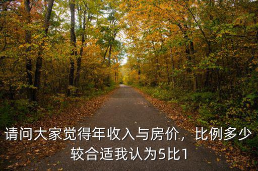 請問大家覺得年收入與房價，比例多少較合適我認為5比1