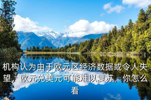 機構認為由于歐元區(qū)經濟數據或令人失望，歐元兌美元可能難以復蘇，你怎么看