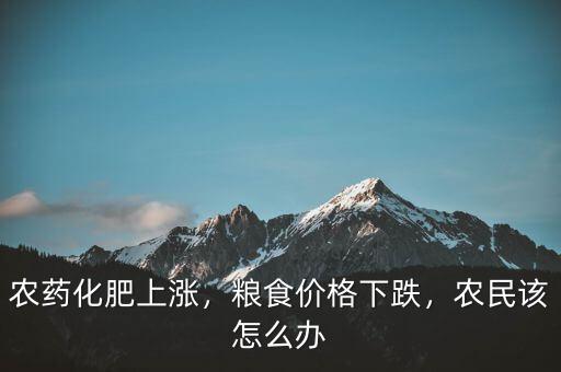 農(nóng)藥化肥上漲，糧食價格下跌，農(nóng)民該怎么辦
