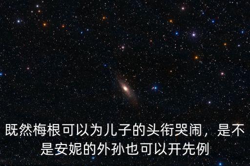 既然梅根可以為兒子的頭銜哭鬧，是不是安妮的外孫也可以開先例
