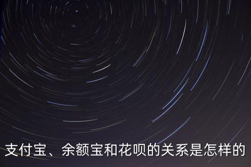 支付寶、余額寶和花唄的關(guān)系是怎樣的