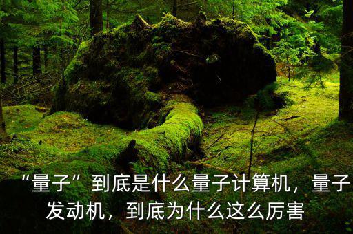 “量子”到底是什么量子計(jì)算機(jī)，量子發(fā)動(dòng)機(jī)，到底為什么這么厲害