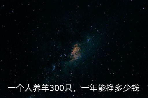一個(gè)人養(yǎng)羊300只，一年能掙多少錢