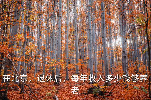在北京，退休后，每年收入多少錢夠養(yǎng)老