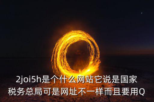 登陸國(guó)稅的網(wǎng)站是什么，2joi5h是個(gè)什么網(wǎng)站它說(shuō)是國(guó)家稅務(wù)總局可是網(wǎng)址不一樣而且要用Q