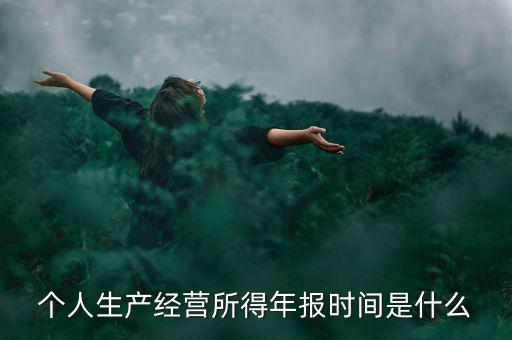 個(gè)人經(jīng)營所得是什么時(shí)候申報(bào)，個(gè)人所得稅什么時(shí)候申報(bào)