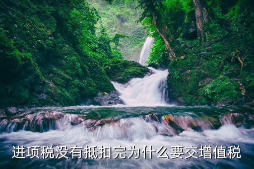 進(jìn)項稅未抵扣為什么還要補(bǔ)交稅款，進(jìn)項稅沒有抵扣完為什么要交增值稅