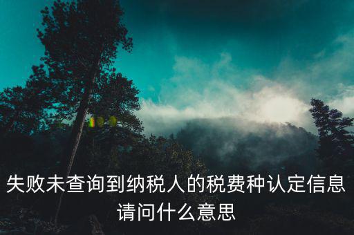 什么是未找到附稅認(rèn)定信息，個(gè)稅申報(bào)顯示未獲得單位稅種認(rèn)定信息是怎么回事
