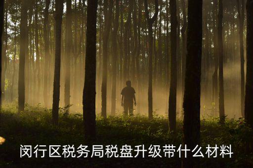 去升級稅控盤要帶什么，去國稅稅控盤升級需要帶哪些材料